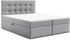 AX LIVING Bett mit Bettkasten 160x200 cm Galata Boxspringbett Grau mit Topper Bild 2