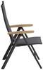 Kettler Cirrus Klappsessel Teak-Armlehne - anthrazit / anthrazit-grau Bild 5