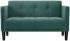 vidaXL Zweisitzer-Sofa Dunkelgrün 111 cm Samt 4100572 Bild 3