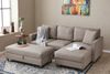 Ecksofa, 'Eva', 82 x 195 x 210, Creme Bild 2