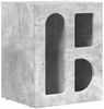 vidaXL Nachttisch 2 pcs Beton Grau 40 x 35 x 50 cm Holzwerkstoff 891251 Bild 5