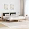 vidaXL Bettrahmen Schwarz 200 x 200 cm Massives Kiefernholz 3394230 Bild 4