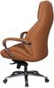 FINEBUY Chefsessel FB26233 (Echtleder Caramel, Chefsessel bis 120 kg), Bürostuhl höhenverstellbar, Drehstuhl Wippfunktion Bild 5