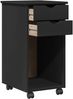 vidaXL Rollschrank Schwarz 34 x 39 x 65,5 cm Massives Kiefernholz 42028355 Bild 4