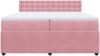 vidaXL Boxspringbett mit Matratze Rosa 200x200 cm Samt 3287847 Bild 4