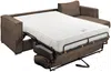 Vente-unique - LORETO Sofa SamtStoff Braun - B 223 cm152 cm x H 90 cm x L 298 cm Bild 3