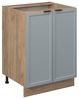 Küchenunterschrank Fame-Line Hellblau-grau 60 cm ohne Arbeitsplatte Vicco Bild 4