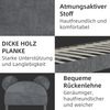 Polsterbett 90x200 cm in Grau mit Stauraum – Kinderbett aus Stoff und Metall mit gepolstertem Kopfteil Bild 4