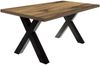 Esszimmertisch Eike 8 180 x 90 x 75 Esstisch Schwarzstahl/Plankeneiche 13449-180 Bild 3