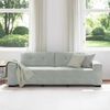 vidaXL 3-Sitzer-Sofa Hellgrau 220x78x80 cm Samt 4105134 Bild 3