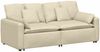 vidaXL Modulares Sofa mit Kissen Cream 3321123 Bild 2
