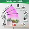 SinLaw Pflanzenlampe Dreiköpfige LED Pflanzenlampe, Vollspektrum Wachstumslampe, Verstellbar mit Timer,Energiesparend Für Zimmerpflanzen,mit Halterung Bild 4