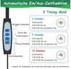 SinLaw Pflanzenlampe Dreiköpfige LED Pflanzenlampe, Vollspektrum Wachstumslampe, Verstellbar mit Timer,Energiesparend Für Zimmerpflanzen,mit Halterung Bild 3