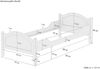 Einzelbett Massivholz Kiefer natur 90x200 Singlebett Futonbett Rollrost Bettkasten 60.30-09S4 Bild 5