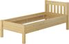 Hohes Holzbett 100x200 Bettrahmen mit Rollrost Seniorenbett Einzelbett V-60.55-10 Federholzrahmen inkl. Bild 4