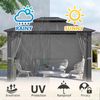 4 Seitenteile Pavillon 3x3m Wasserdicht UV Schutz Seitenwand Set Bild 5