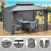 4 Seitenteile Pavillon 3x3m Wasserdicht UV Schutz Seitenwand Set Bild 3