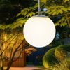 2x LED Solar Hängeleuchte, Kunststoff, Gummischlaufe, H 75 cm Bild 5