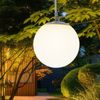 2x LED Solar Hängeleuchte, Kunststoff, Gummischlaufe, H 75 cm Bild 5