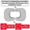 Amilian Stillkissen Lagerungskissen - Seitenschläferkissen - Stillkissen klein, Schwangerschaftskissen zum Schlafen, pregnancy pillow mit Füllung (60x42 cm), für Mütter und Babys Bild 4