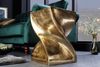 Design Beistelltisch Aluminium GIRO 45cm gold handgefertigt Nachttisch Bild 2