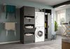 welltime Waschmaschinenumbauschrank FALAS, Höhe 195 cm, 1 Boden, für Waschmaschine &Trockner (1-St, in verschiedenen Farben erhältlich) Waschmaschine, Trockner, Waschmaschinenschrank, Umbauschrank, Wäsche Bild 2
