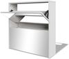 vidaXL Schuhschrank mit 2 Fächern Spiegel Weiß 63x17x67 cm 243046 Bild 2
