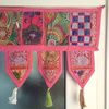 Indischer Patchwork Toran Rosa Groß Bild 3