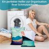 Agger Wäschesack 2 Stück Wäschesack Reise - Wasserdichte Wäschebeutel Reise (2 St), mit Griff & Reißverschluss. Faltbare Schmutzwäschebeutel Bild 4