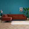 Bronx71 Ecksofa Kansas Chenille kupfer links Bild 3