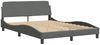 vidaXL Bettgestell "Dover" Dunkelgrau 140x190 cm Stoff 373166 Bild 3