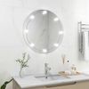 vidaXL Wandspiegel mit LED-Beleuchtung Rund Glas 3078642 Bild 3