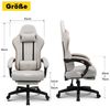 GTPLAYER Gaming-Stuhl Ergonomischer Gaming Sessel Schreibtischstuhl mit Stoffoberfläche (Pacekung), Federsitzkissen mit Fußstütze Bild 4