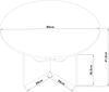 Couchtisch Rindal 80x42 cm Marmoroptik, weiß [en. casa] Bild 4
