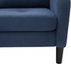 Ecksofa mit Cordbezug & modularer Chaiselongue, 166 x 118 x 77 cm, Blau Bild 5