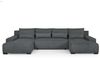 Beautysofa Ecksofa BENNY U mit Schlaffunktion, Bettkasten und Metallbeinen, Eckcouch in U-Form mit Wellenfederung Typ B, Liegefläche: 295x135 cm Bild 4