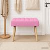 vidaXL Kanalgepolsterte Bank Rosa 60 x 40 x 45 cm Stoff 42038471 Bild 3