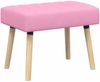 vidaXL Kanalgepolsterte Bank Rosa 60 x 40 x 45 cm Stoff 42038471 Bild 2