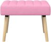 vidaXL Kanalgepolsterte Bank Rosa 60 x 40 x 45 cm Stoff 42038471 Bild 5