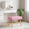 vidaXL Kanalgepolsterte Bank Rosa 60 x 40 x 45 cm Stoff 42038471 Bild 4