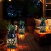 2x LED Solarleuchte, schwarz, Pflanzgefäß, H 16 cm Bild 3