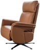 KAWOLA Sessel NAMA Relaxsessel drehbar Leder braun 111 x 86 x 78 cm Bild 3
