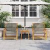 vidaXL gartenmöbel 2 pcs Grau 67 x 78 x 73 cm Massivholz Akazie 367828 Bild 3
