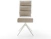 Drehstuhl Pela-Flex Webstoff Soft Beige Kreuzgestell breit Weiß 360° drehbar Wippfunktion Taschenfederkern Bild 2