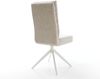 Drehstuhl Pela-Flex Webstoff Soft Beige Kreuzgestell breit Weiß 360° drehbar Wippfunktion Taschenfederkern Bild 5