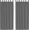 vidaXL Voile Vorhänge mit Schlaufen 2 Stk. Dunkelgrau 140x245 cm 4102274 Bild 2