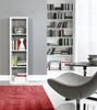 Raumteilerregal >MAURO< 4 Fächer, in Weiss - 38,2x141,8x32,9cm (BxHxT) Bild 2