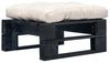 vidaXL Outdoor-Ottomane Paletten mit Kissen in Sandfarben Holz Schwarz 277407 Bild 5