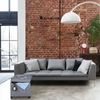Gepolsterter Sitzhocker in Grau Bild 5