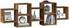 vidaXL Wandregal Altholz-Optik 129x18x42 cm Holzwerkstoff 853225 Bild 3